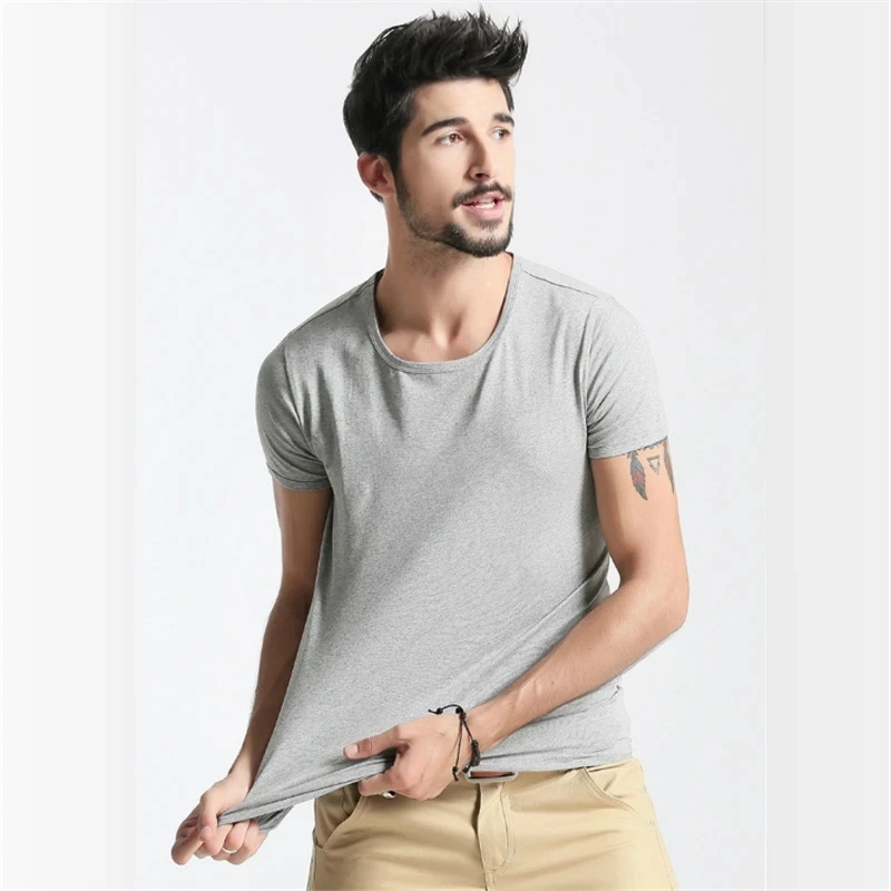 

2023 Short sleeved T-shirt for men's casual and versatile men's pure cotton T-shirt