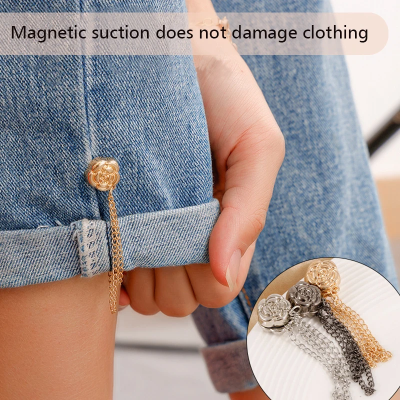 Многофункциональные магнитные булавки для одежды съемная цепочка без гвоздей