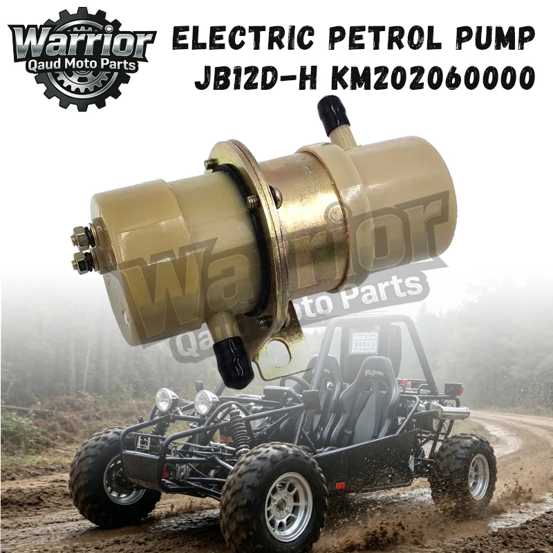 Фото Электрический бензонасос JB12D-H для Joyner Trooper 650, Sand Spider, Kinroad XT650GK, Roketa Commando, Tns Bms, Saito Saiting, Goka Buggy. №1