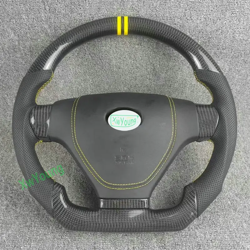Для Hyundai Coupe Tiburon на заказ 100% натуральное углеродное волокно рулевое колесо с