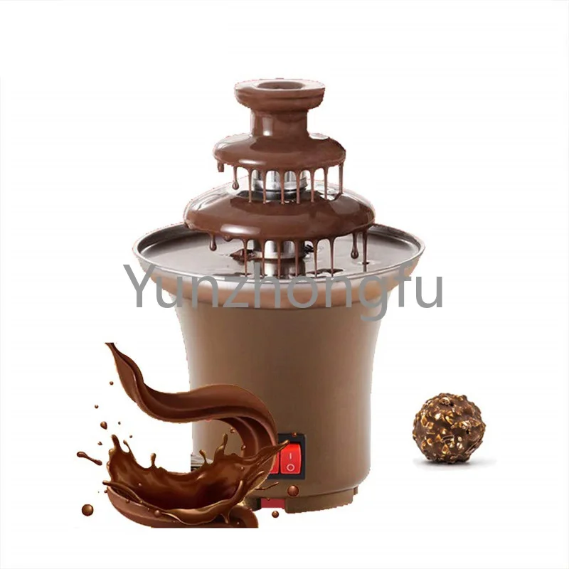 

ThreeChocolate Fountain Fondue Creative Chocolat Melt with Heating Machine DIY Melt Waterfall Pot Melting Fuente De