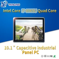 New 10.1 inch fanless capacitive All In One Intel Core i7-8565U industrial touch panel pc