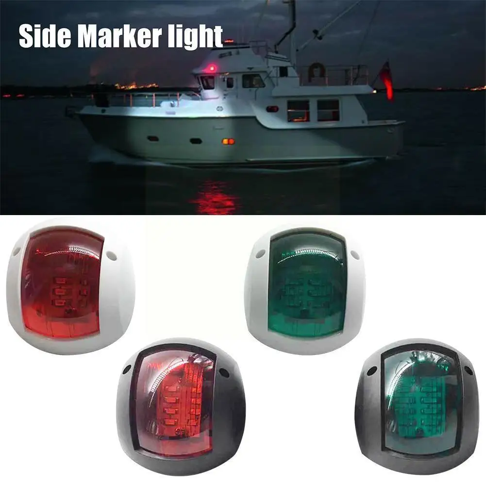 

Led Navigation Light Signal Warning Lamp 12v-24v For Marine Yacht Truck Trailer Van Starboard Port Side Light 2pcs E6y6