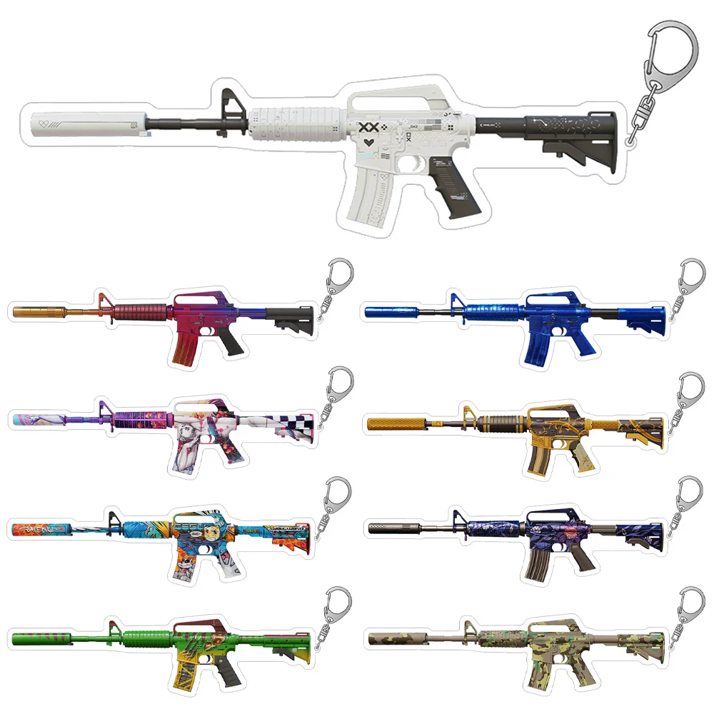 Акриловый брелок CS2 GO M4A1-S Fade Bright Water Guardian