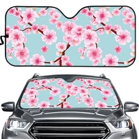 cherry blossom design blue durable universal sunshade auto accessories car front window windshield sun shade 2022