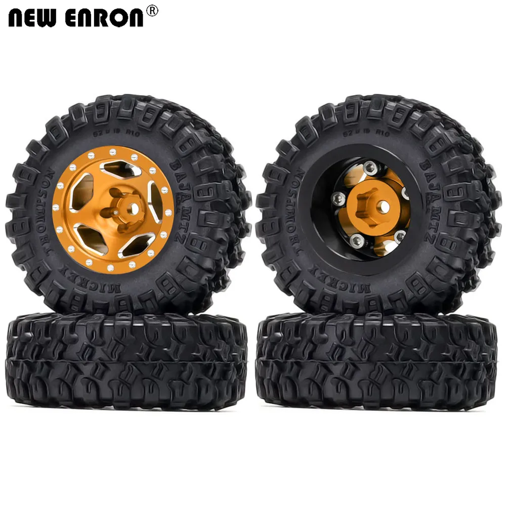 Ступица обода колеса 52*19 мм Шина 1 0 дюйма для RC CRAWLER CAR 1/24 Axial SCX24 Chevrolet C10 B-17 Betty FMS FCX24