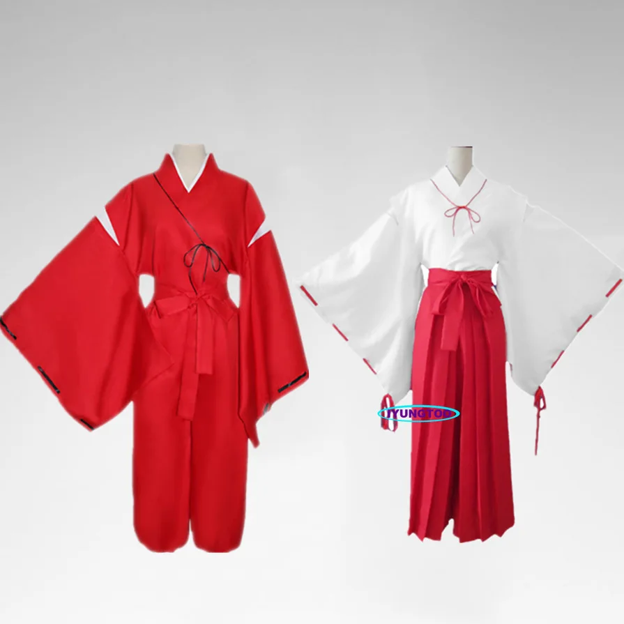 

Костюм для косплея Inuyasha Kikyo кимоно полный комплект аксессуары для Хэллоуина Inuyasha ожерелье для ушей ногти носки