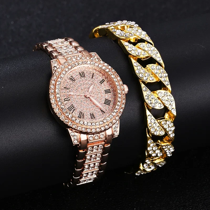 Women Watches Gold Watch Ladies Wrist Watches Luxury Brand Rhinestone Women's Bracelet Watches Female Relogio Feminino