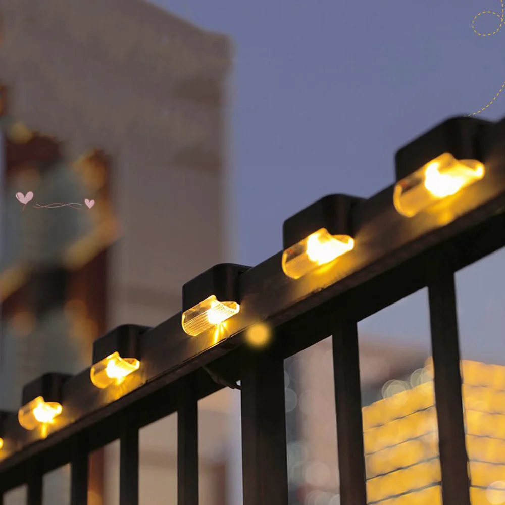 

LED Solar Stair Light Waterproof Outdoor Garden Passage Courtyard Terrace Guardrail Step Light Landscape Light