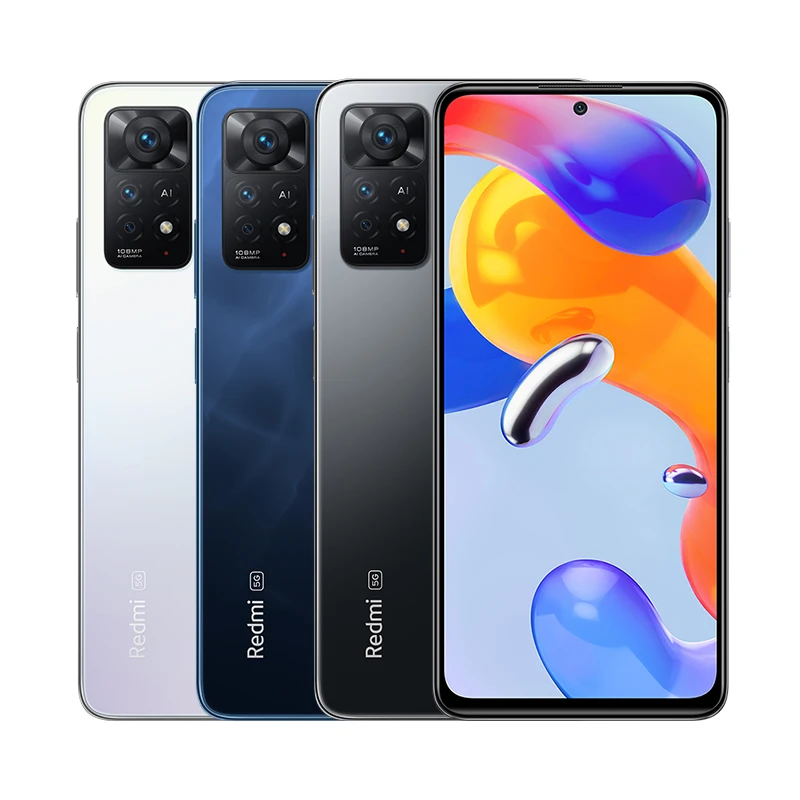 global version xiaomi redmi note 11 pro 5g 6gb ram 64gb rom 8gb ram 128gb rom mobile phone 108mp camera snapdragon 695 120hz free global shipping