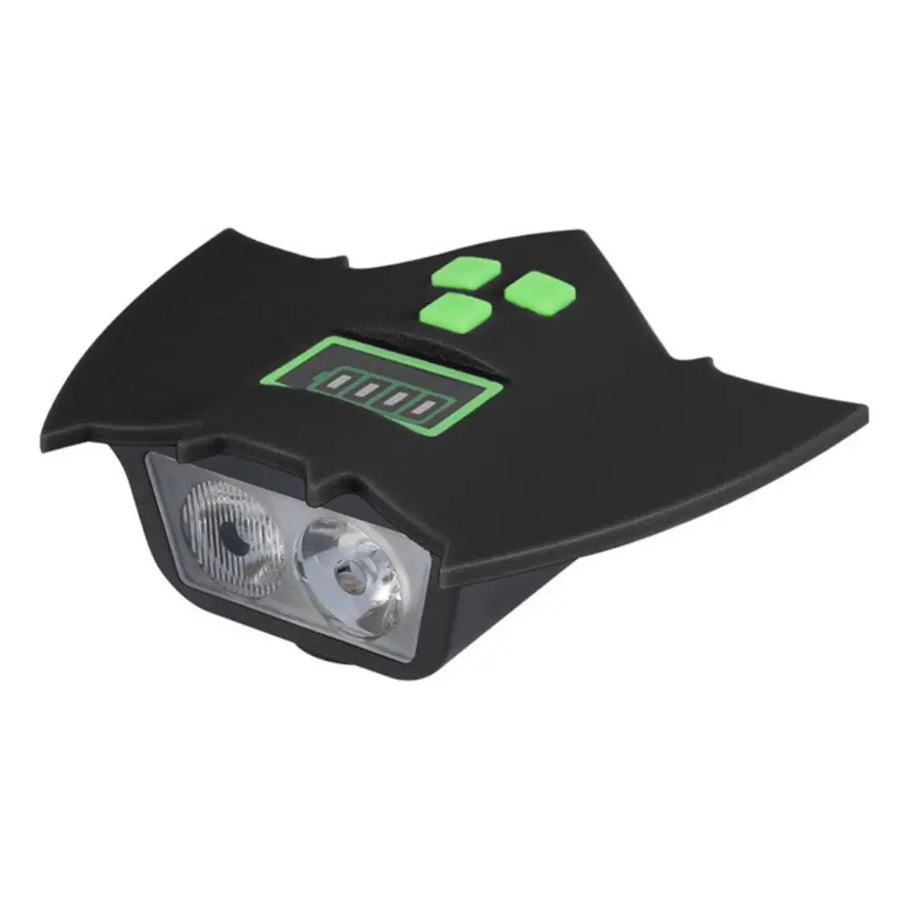 

T6 Bicycle Light MTB USB Rechargeable Bike Front Lamp With Electronic Bell 5 Modes Waterproof Cycling Head Light With Horn