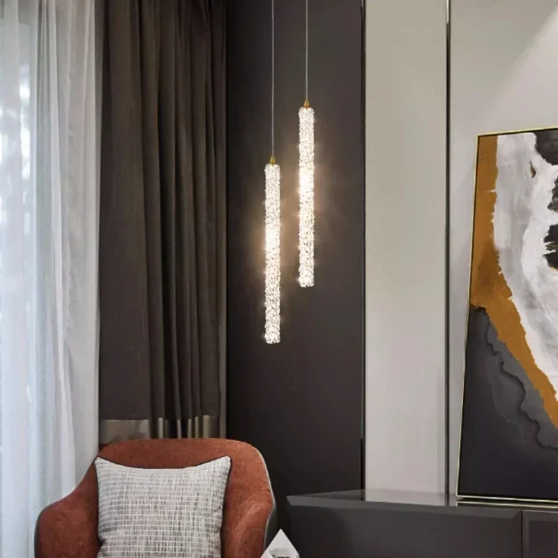Роскошная люстра в спальню с кристаллами K9 современный подвесной светильник