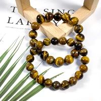 5a natural stone tigers eye bracelets bangle for women men strand charm bracelets gift beads bracelets accessories