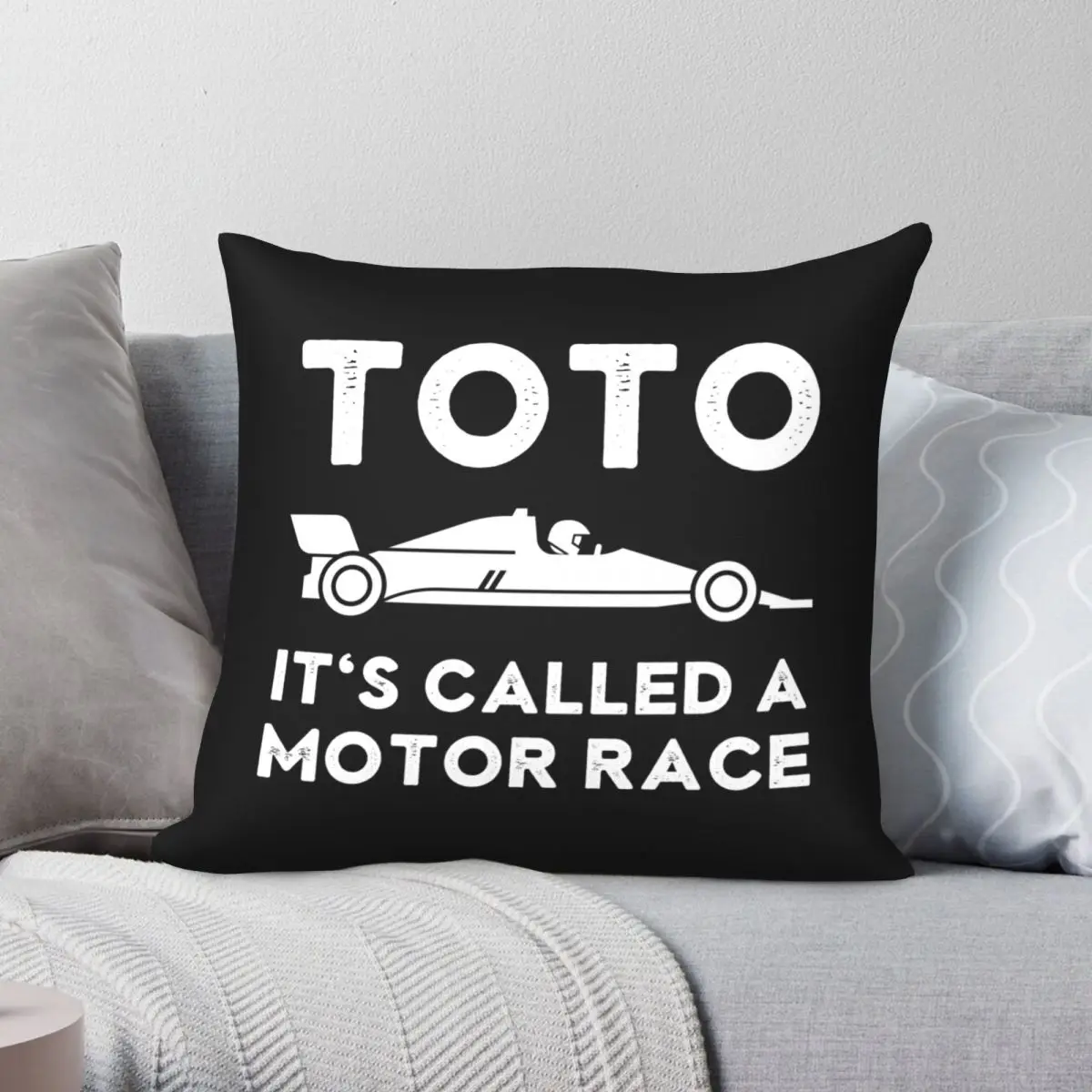 

Чехол для подушки Toto It's call A Motor Race, полиэстеровый льняной бархатный креативный декоративный чехол на молнии, наволочка для подушки, наволочка для комнаты