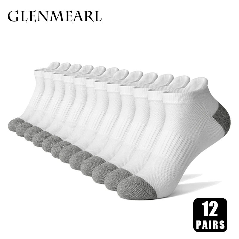 Мужские и женские короткие хлопковые носки дышащие спортивные повседневные для