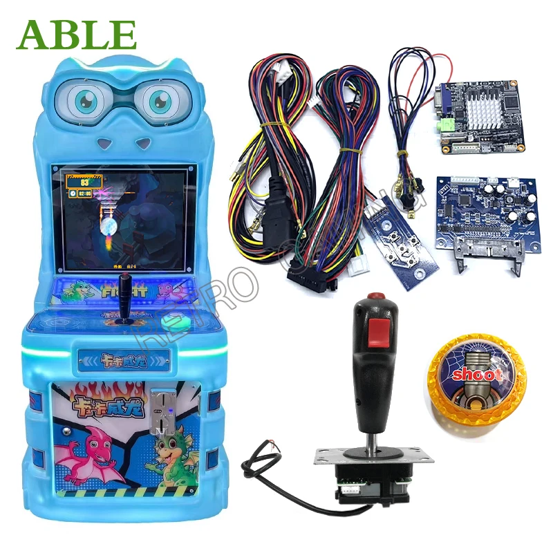 Airplan Battle Flight Shooting Simulator Arcade Game Machine Kit 5 In 1 for DIY Kid Arcade Cabinet Flight Joystick Parts