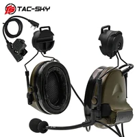 ts tac sky comtac ii helmet mount version noise cancelling shooting tactical comtac headset and ptt adapter ptt u94ptt