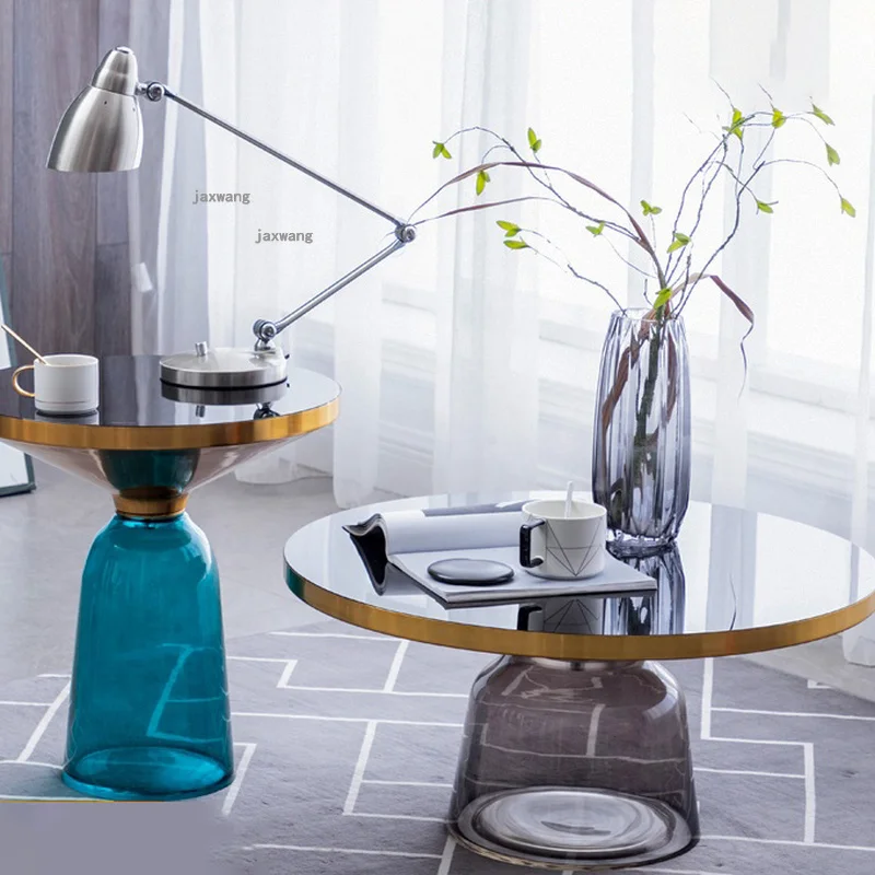 

Nordic Bedroom Coffee Tables Living Room Round Bedside Table Creative Small Apartment Designer Corner Endtable