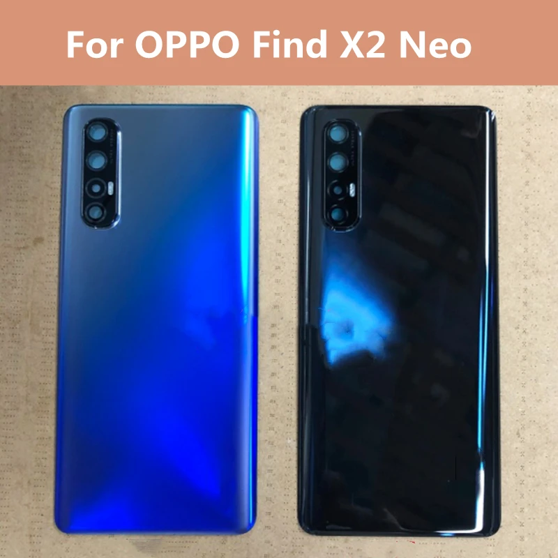 

6.5"For Oppo Find X2 neo Battery Back Cover Panel Rear Door Housing Case with adhesive for OPPO Find X2 Neo Back Housing