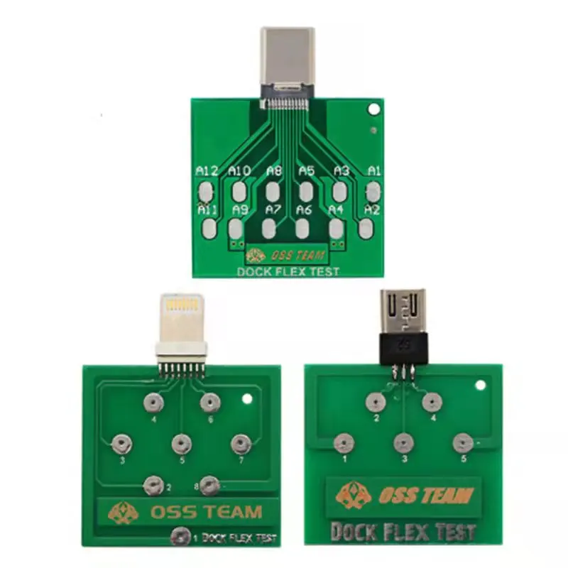 oss team micro usb dock flex test board for iphone and android phone u2 battery power charging dock flex easy testing tool free global shipping