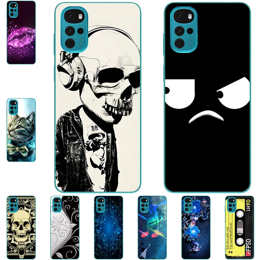 

For Motorola Moto G22 2022 6.5 inch Case Soft TPU Phone Cover Color Luxury Smooth Popular Printing Glossy Mobile Bags NH