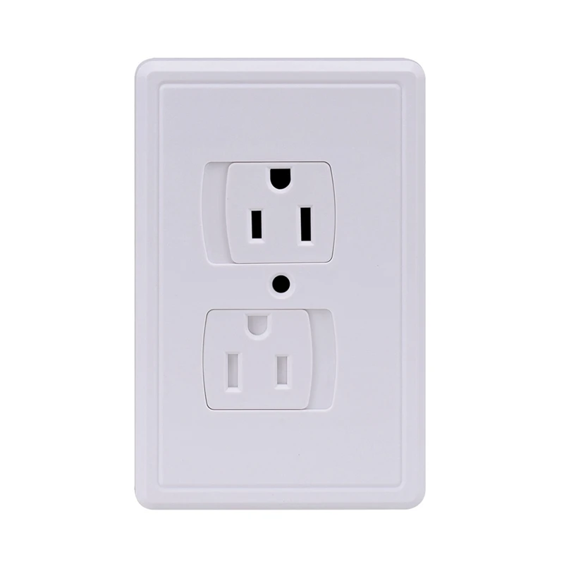 6-Pack Safety Self-Closing Outlet Covers Wall Socket Plate Automatic Sliding Cap Cover For Child Proofing Outlets