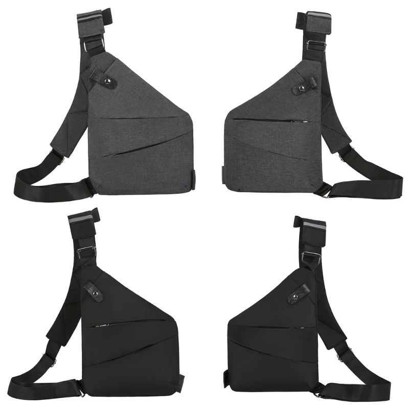 

Anti-Theft Shoulder Bags Reflective Strip Chest Bag for Safe Outdoor Activities