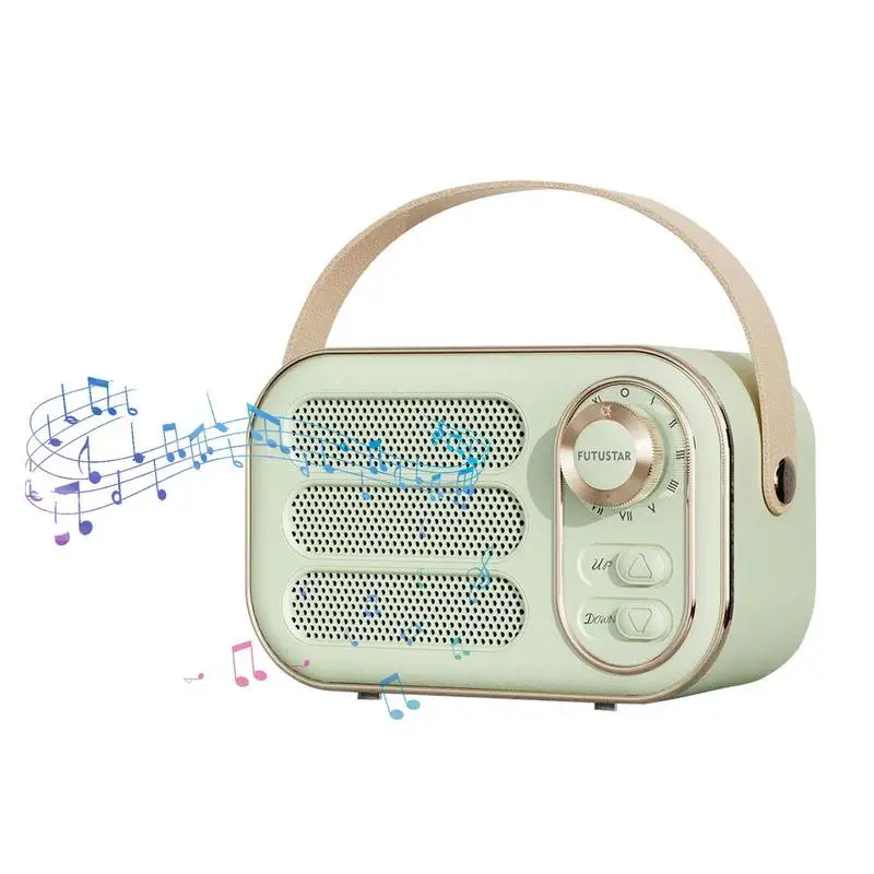 

Retro Wireless Speaker 360 Stereo Effect DW13 Wireless Vintage Radio Speaker Vintage Decor For Travel Home Multiplay Mode One-ke