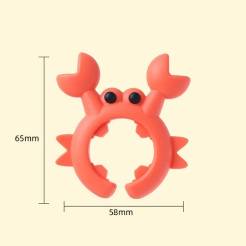 Подставка для ложки MOONBIFFY, силиконовая, краба