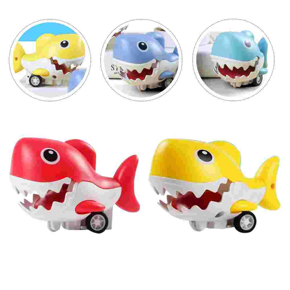 

2pcs Cartoon Shark Sliding Toy Funny Shark Shape Kids Toy Educational Toy