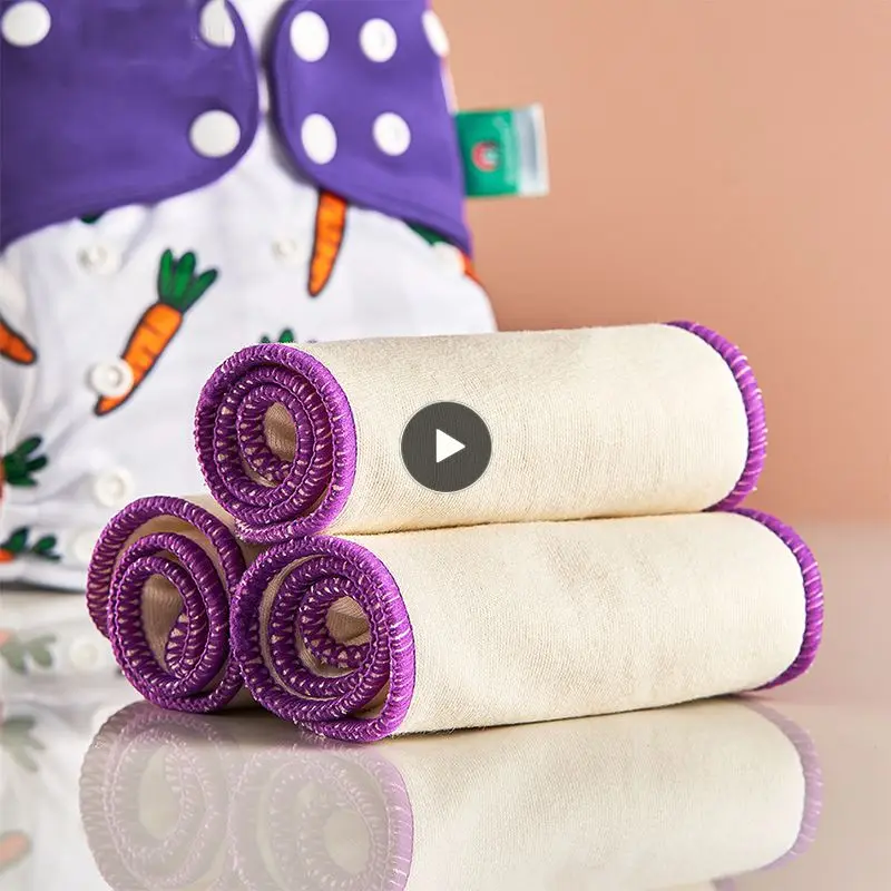 

Baby Diapers 3 Layers Of Hemp/cotton Cushion With Purple Copy Line 35*13.5cm Changing Pad Efficiently Absorb Water