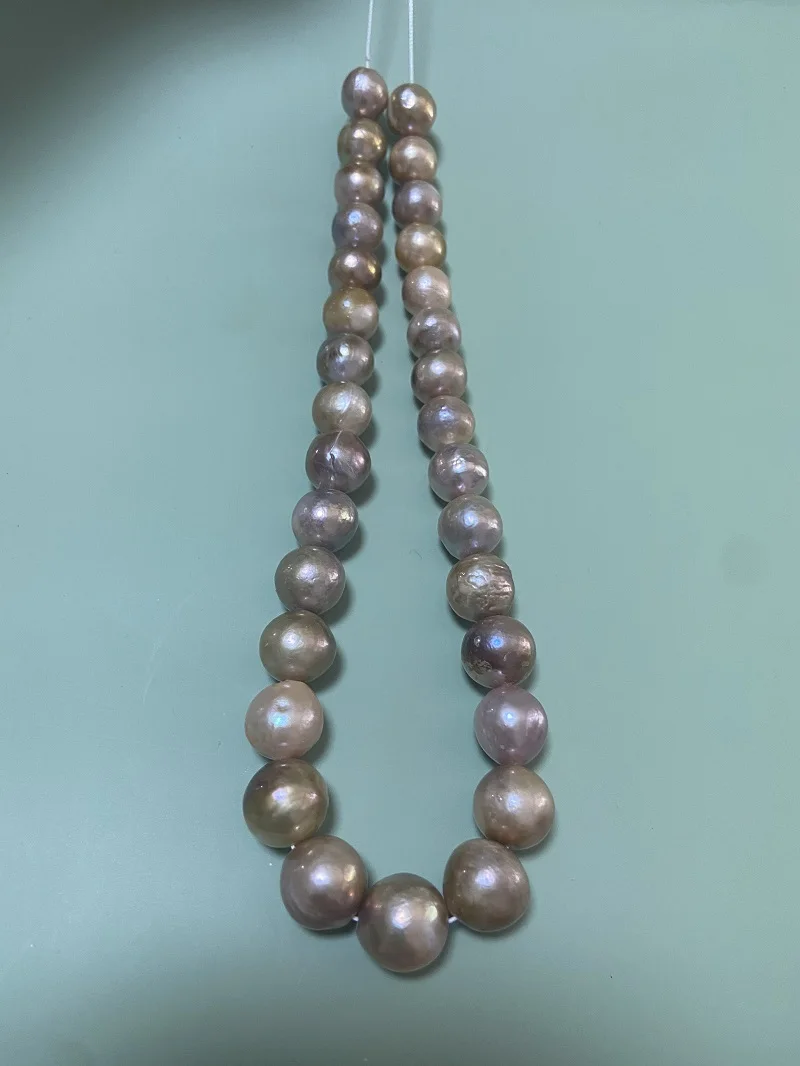 

2022 New Sea Pearl Women's Necklace 12-15mm Natural Round Pearls Fashion Party Jewelry for Lady
