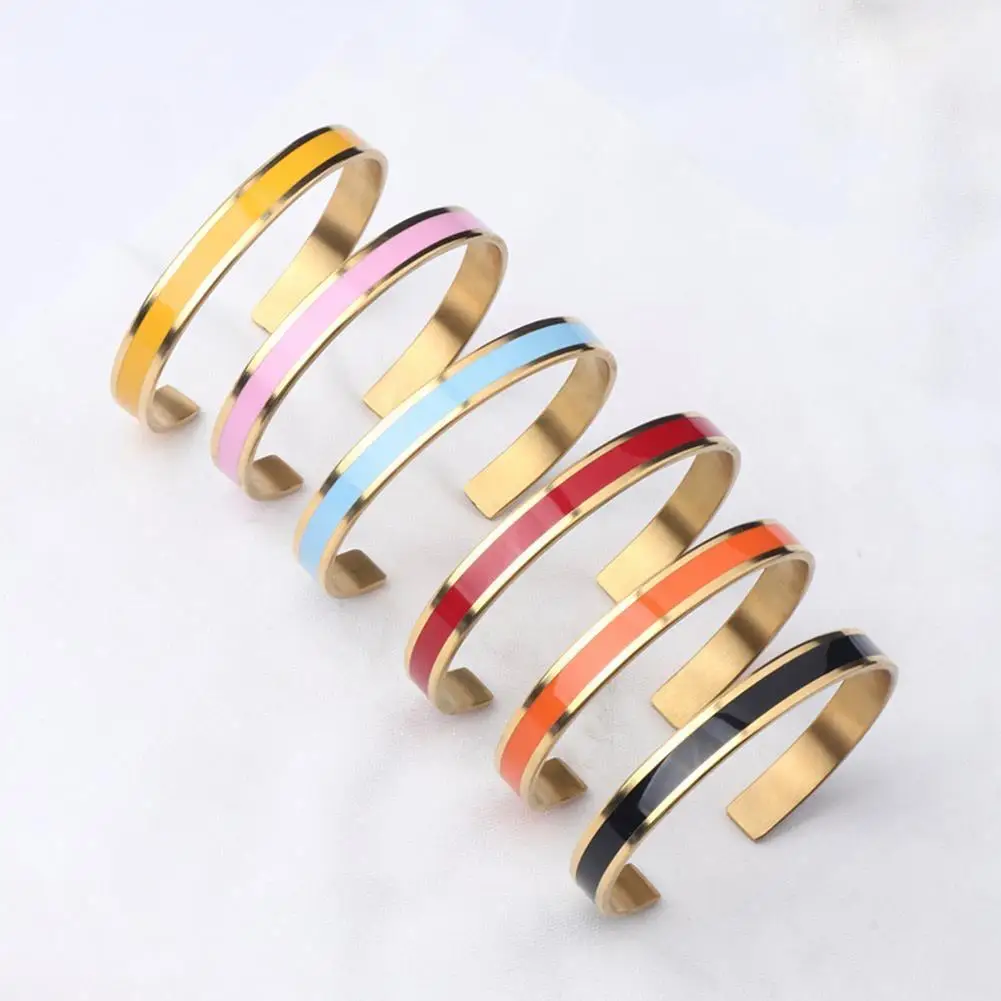 

Stainless Steel Colorful Bracelet My Badass Girl Gang Little I Laugh Bracelet Multi-Color A Of Harder You Because J4M8