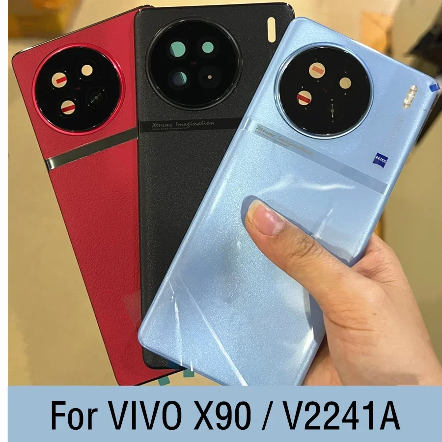 Новая Задняя стеклянная крышка батарейного отсека для VIVO X90 задняя фоторамка