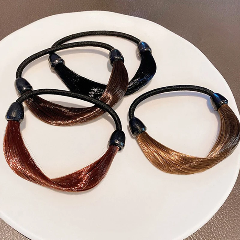 Модная плетеная резинка для волос женщин резинки в Корейском стиле девочек