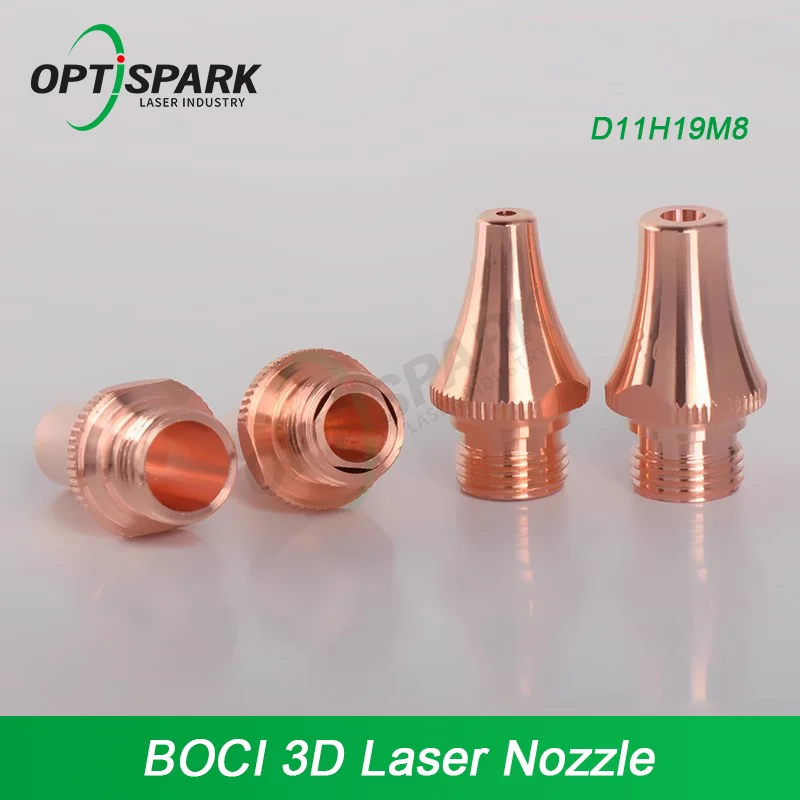 Фото Сопла для 3D лазерной резки Boci M8 H19 D11, однослойные и двухслойные, аксессуары для станков для резки труб Boci BLT310T BLT421TS BLT441T №1