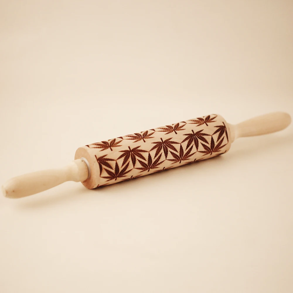 

Скалка с тиснением в виде кленового листа с узором arjмид, инструменты для выпечки, инструменты для тиснения печенья, кухонные инструменты ZM056