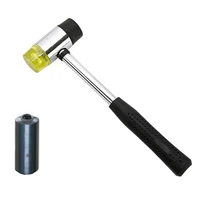 1setlot 1pcs rubber hammer1pcs meteal base for hit hard washer toy joint for diy plush doll finsings washer tool