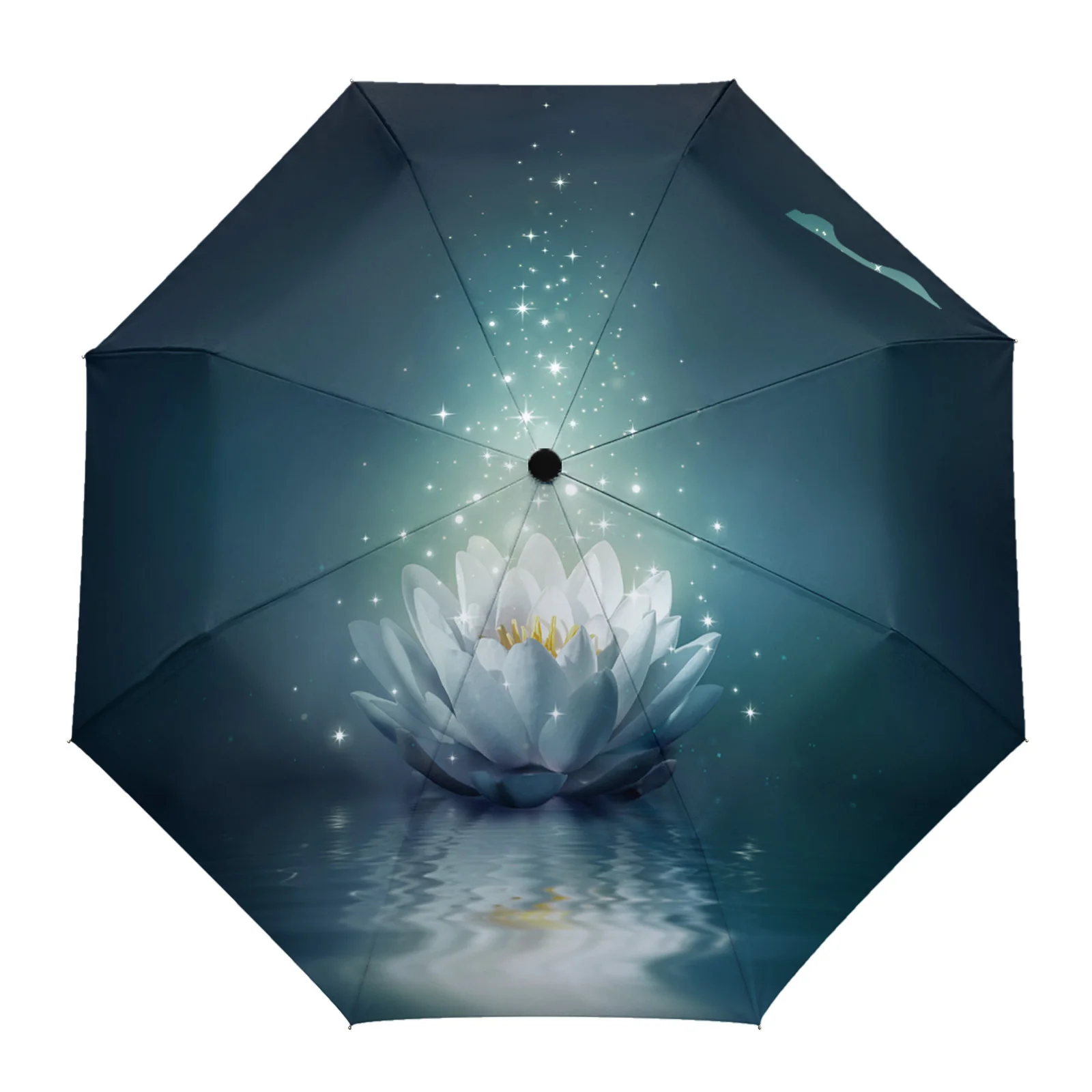 

Зонт с водяной поверхностью Lotus Magic, большой автоматический складной зонт, восемь нитей, от дождя для взрослых