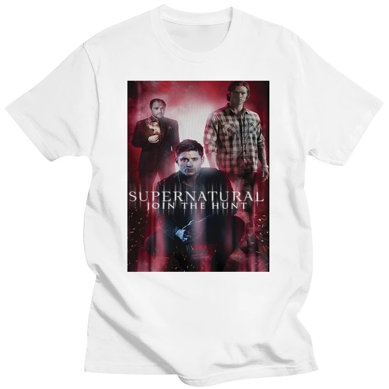 Мужская футболка Сверхъестественное мужская Crowley лето 2020 с круглым вырезом Crazy Top