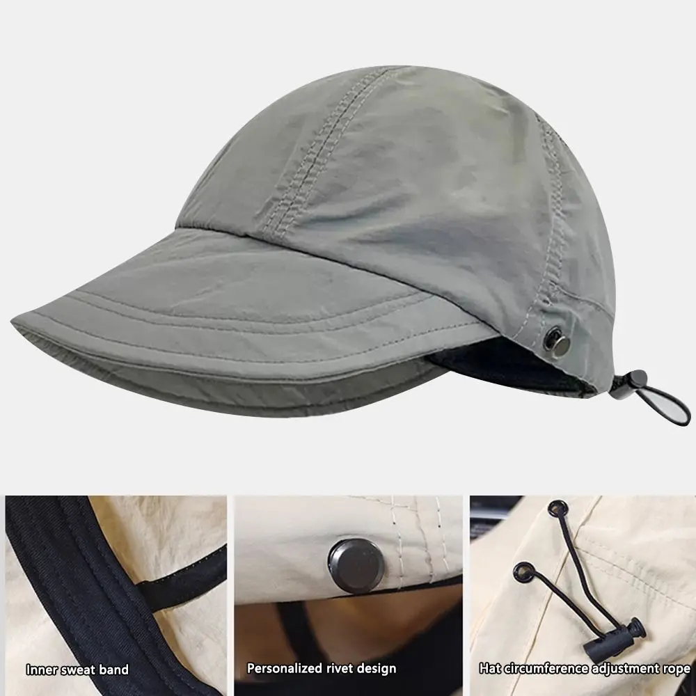

Ladies Foldable Adjustable Korean Sun Hats Fisherman Cap Bucket Hat Fishing Hat