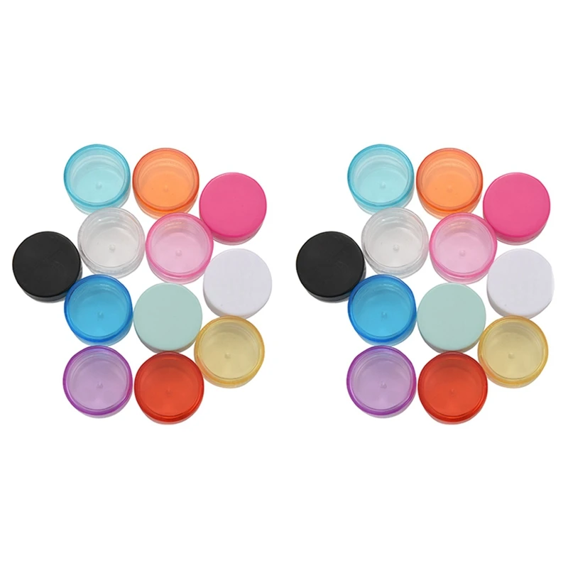 

24 шт., разнообразные пластиковые флаконы для косметики