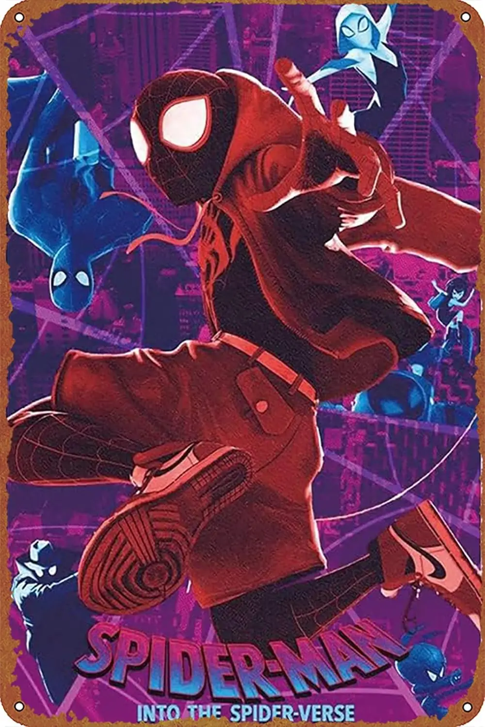 В стихание паука альтернативный постер фильма ретро металлическая вывеска