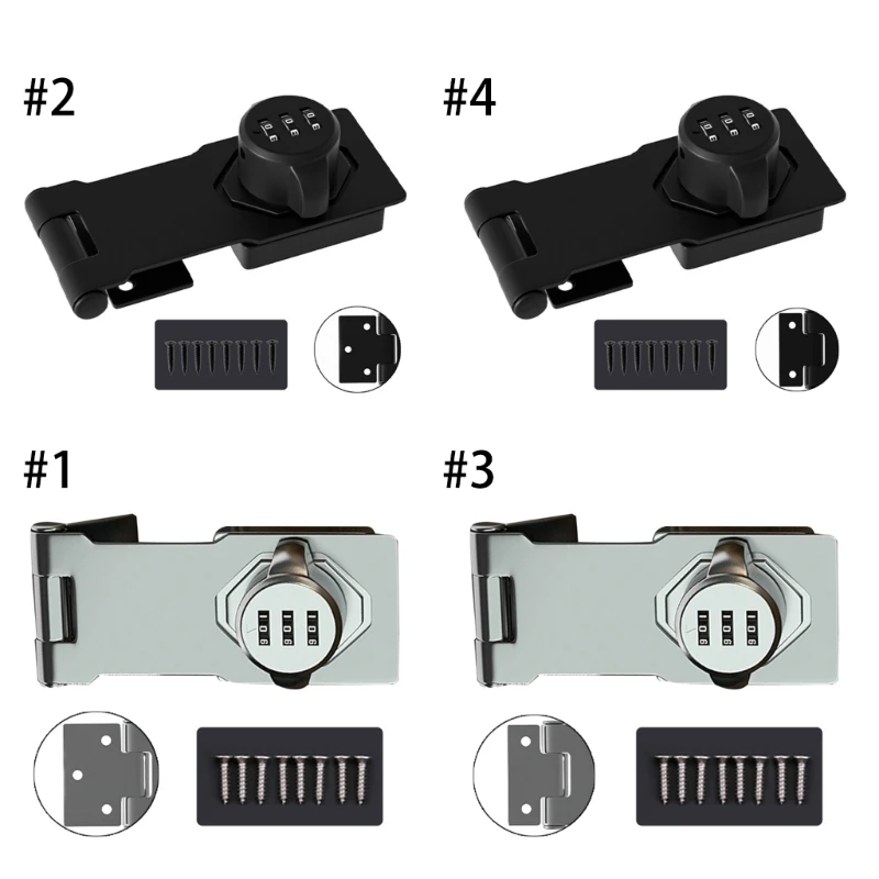 

Противоугонный замок с кодовым ящиком, циферблат, 3-значный стандартный замок, металлический ящик, блокировка с кодом для шкафа, простая уст...