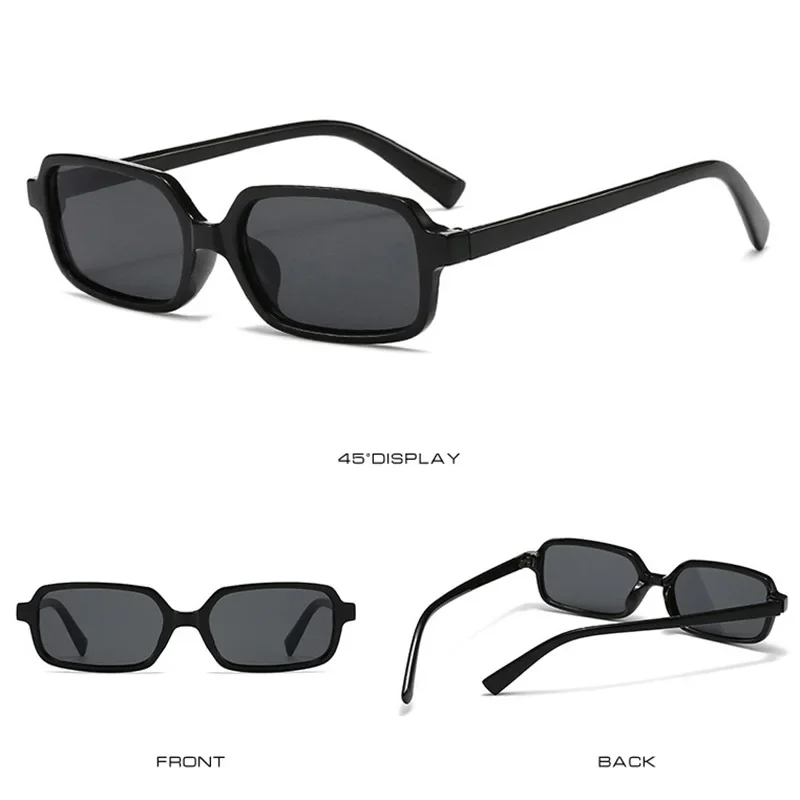 OVOYAN квадратные маленькие солнцезащитные очки женские модные ретро 2024