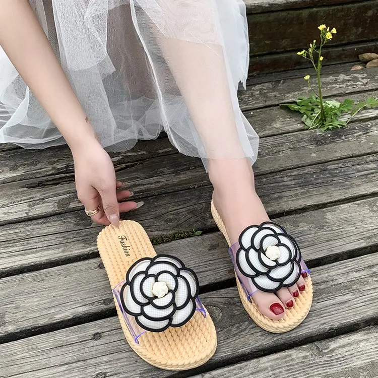 

Новинка Весна 2023, тапки с одной линией, обувь на плоской подошве из искусственной кожи и резины, женская обувь