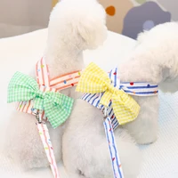 dog harness with rope pet leash small dogs vest cat puppy accessories maltese poodle supplies pets product outdoor walking items