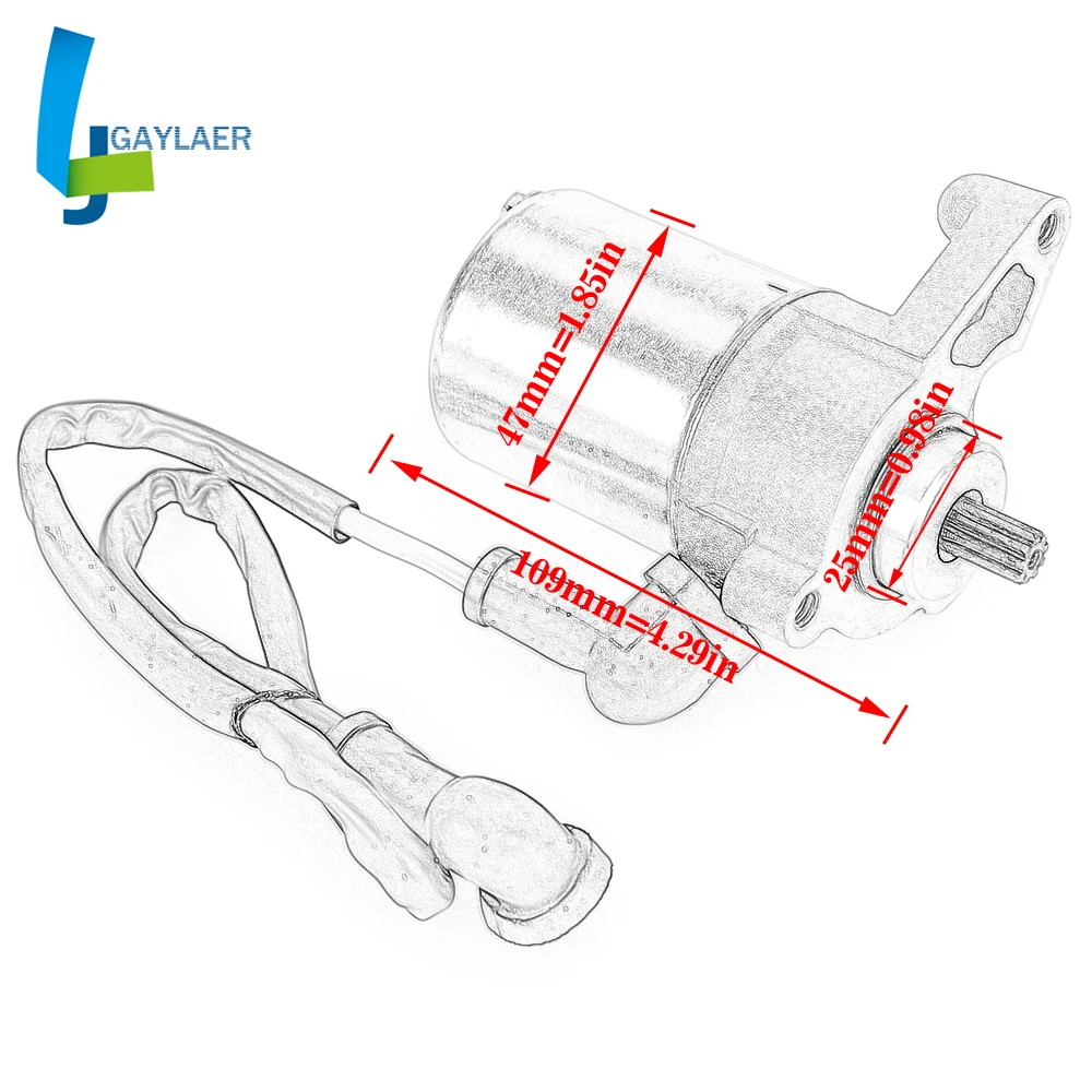 Электрический стартер двигателя мотоцикла для LC2 Sting 125 1997-2000 Sachs XTC XTC-N ZX125 ZZ125 44800069