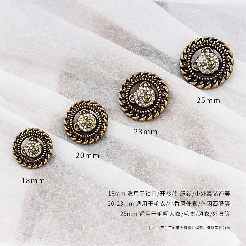 6 шт. маленькие духи с мультяшным медведем роскошные украшения со стразами