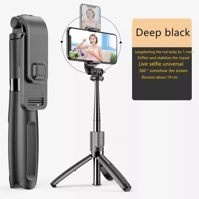 

NewEasy to use Wireless Bluetooth Handheld Gimbal Stabilizer Mobile Phone Selfie Stick tripod with fill light shutter for IOS